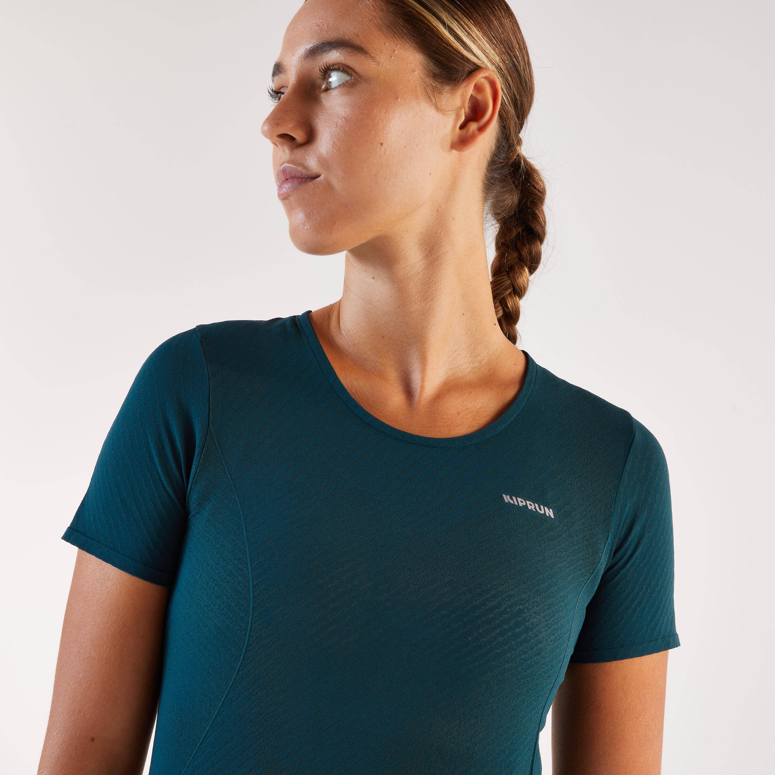 Women's Running T-shirt Kiprun Run 500 Comfort - Dark blue -  3