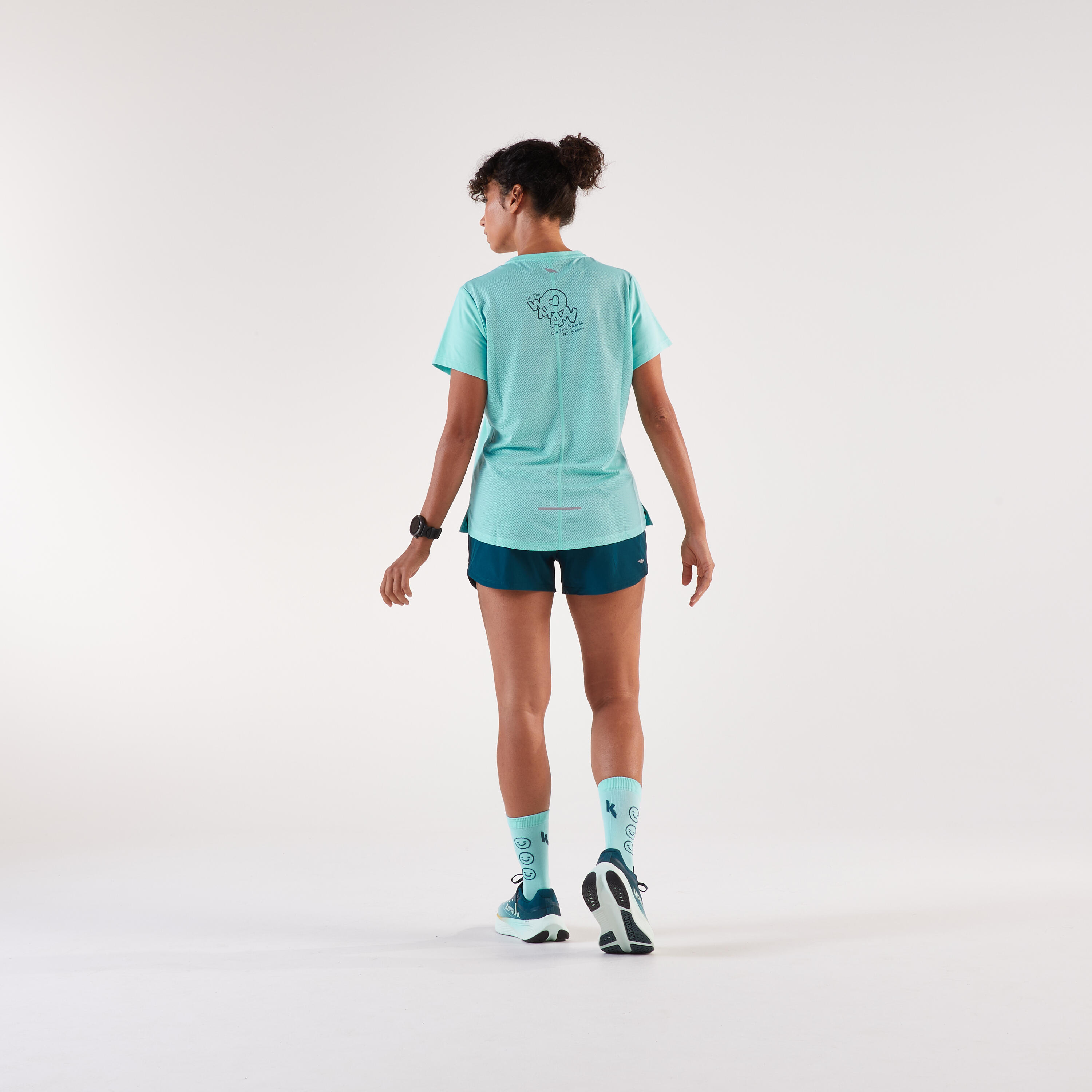 Short de course respirant femme, Run 500 Dry 8/10