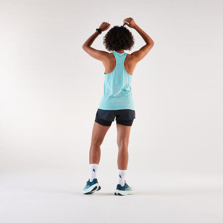 Майка жіноча Run 500 Comfort для бігу синя