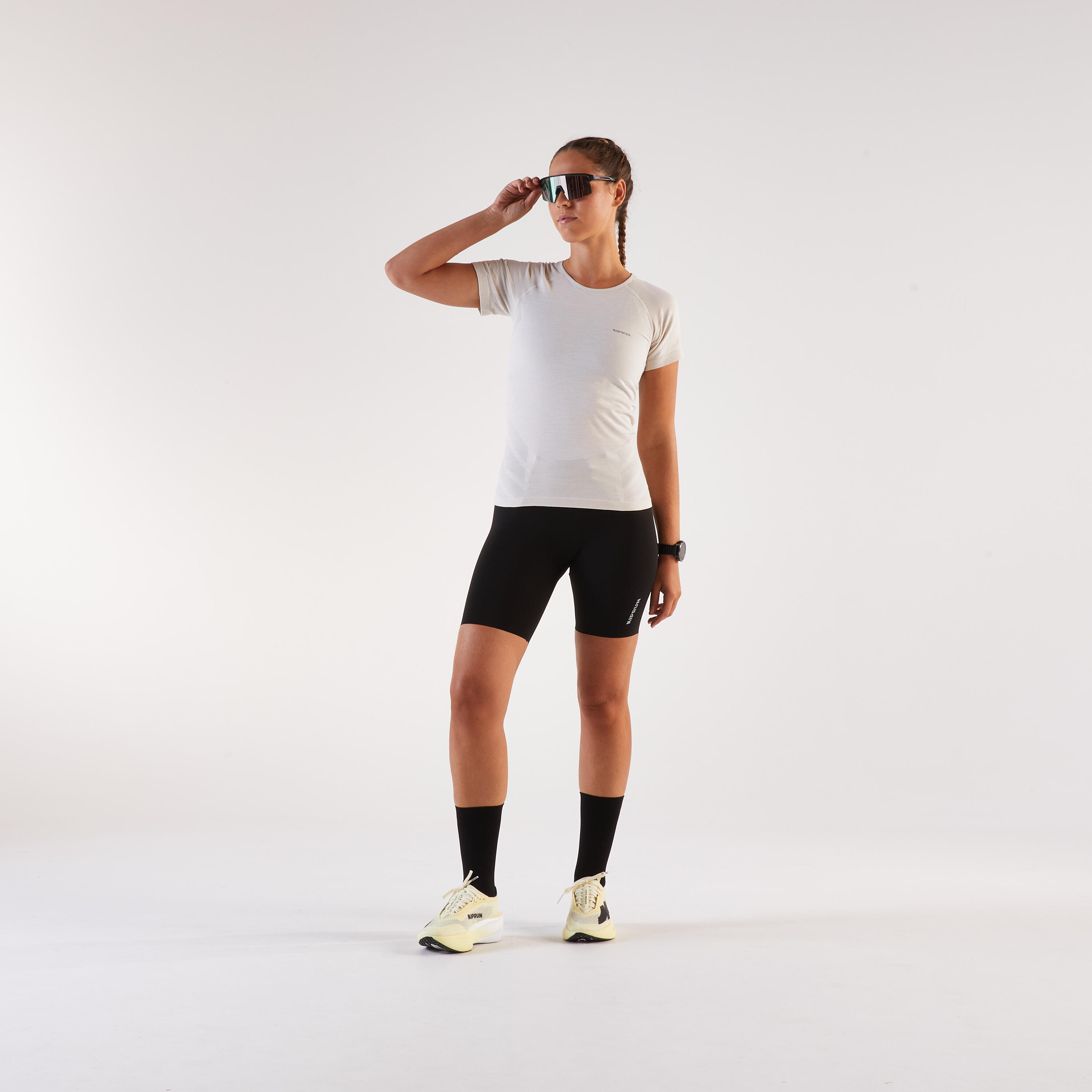 T-shirt de course sans coutures femme, Run 500 Confort 2/16