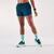 Short running & trail respirant femme - kiprun run 500 dry bleu canard