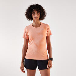 T-shirt de running Femme, Kiprun Run 500 Confort orange