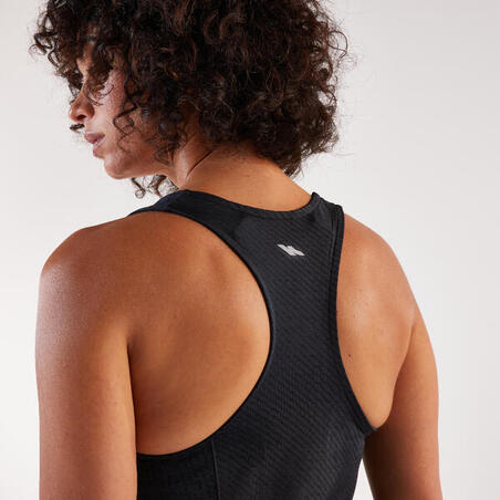 Майка жіноча Run 500 Comfort для бігу чорна