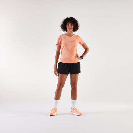 Футболка жіноча Run 500 Comfort для бігу помаранчева