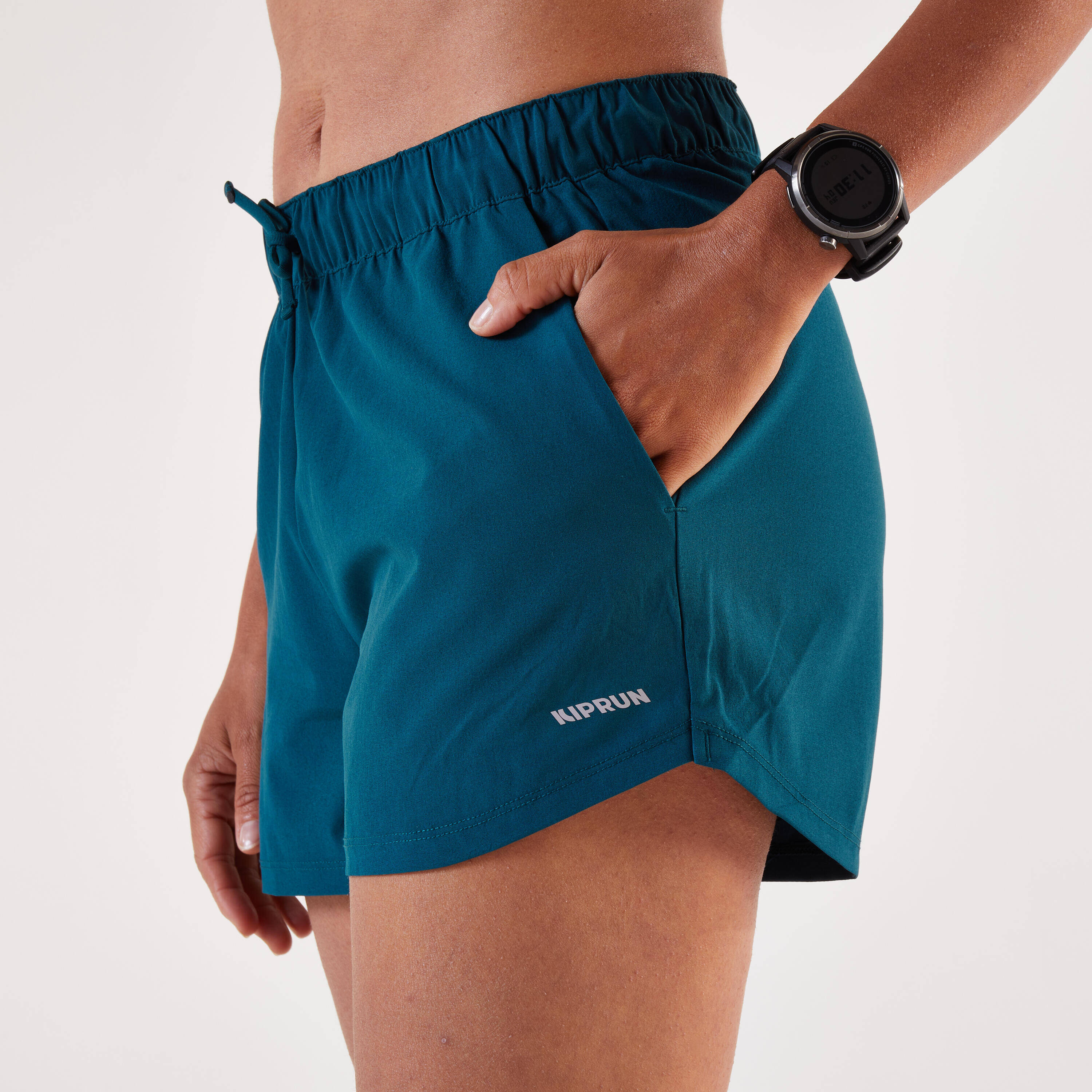 Women's breathable running & trail shorts - Kiprun 500 dry - Teal -  4