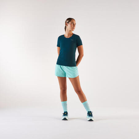 Футболка жіноча Run 500 Dry для бігу синя