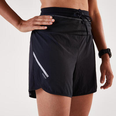 Pantaloncini baggy trail donna neri