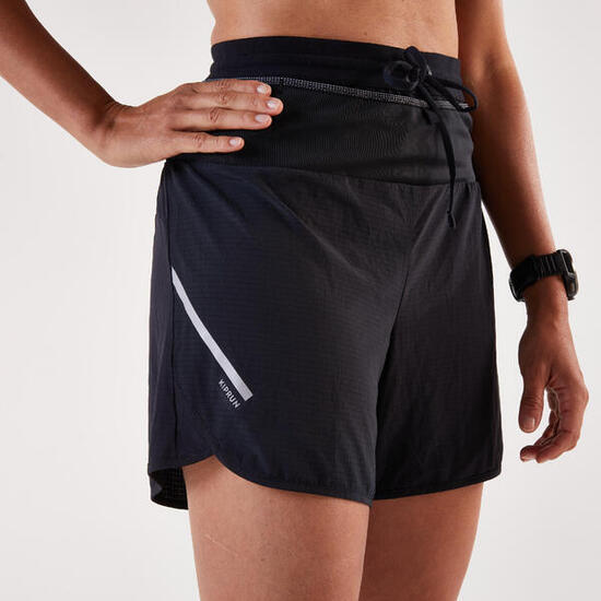 Pantaloncini baggy trail donna neri