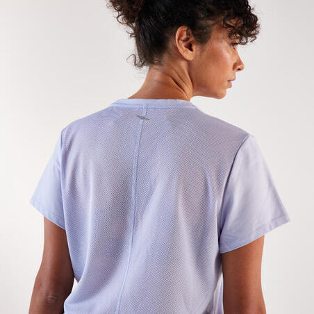 Футболка жіноча Run 500 Dry для бігу фіолетова