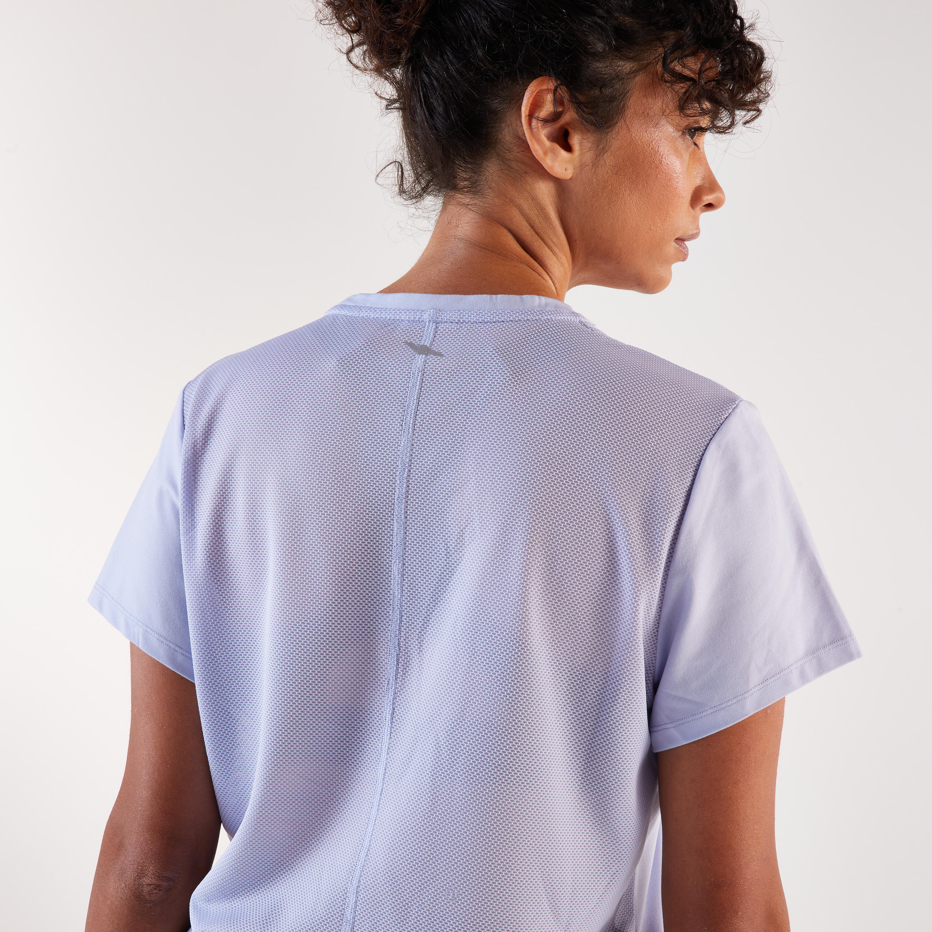 T-shirt de course respirant femme, Run 500 Dry violet 5/6