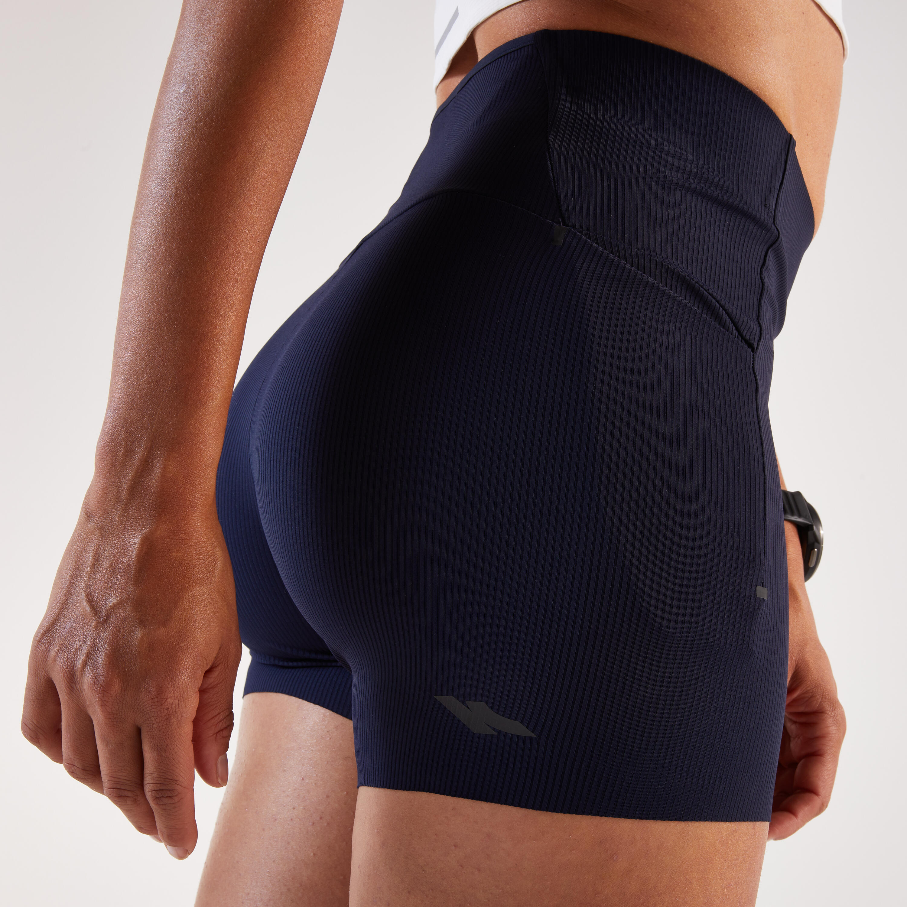 Laufshorty für Frauen, Kiprun Run 900 marineblau 7/15