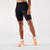 Short cycliste running femme - kiprun run 500 confort noir