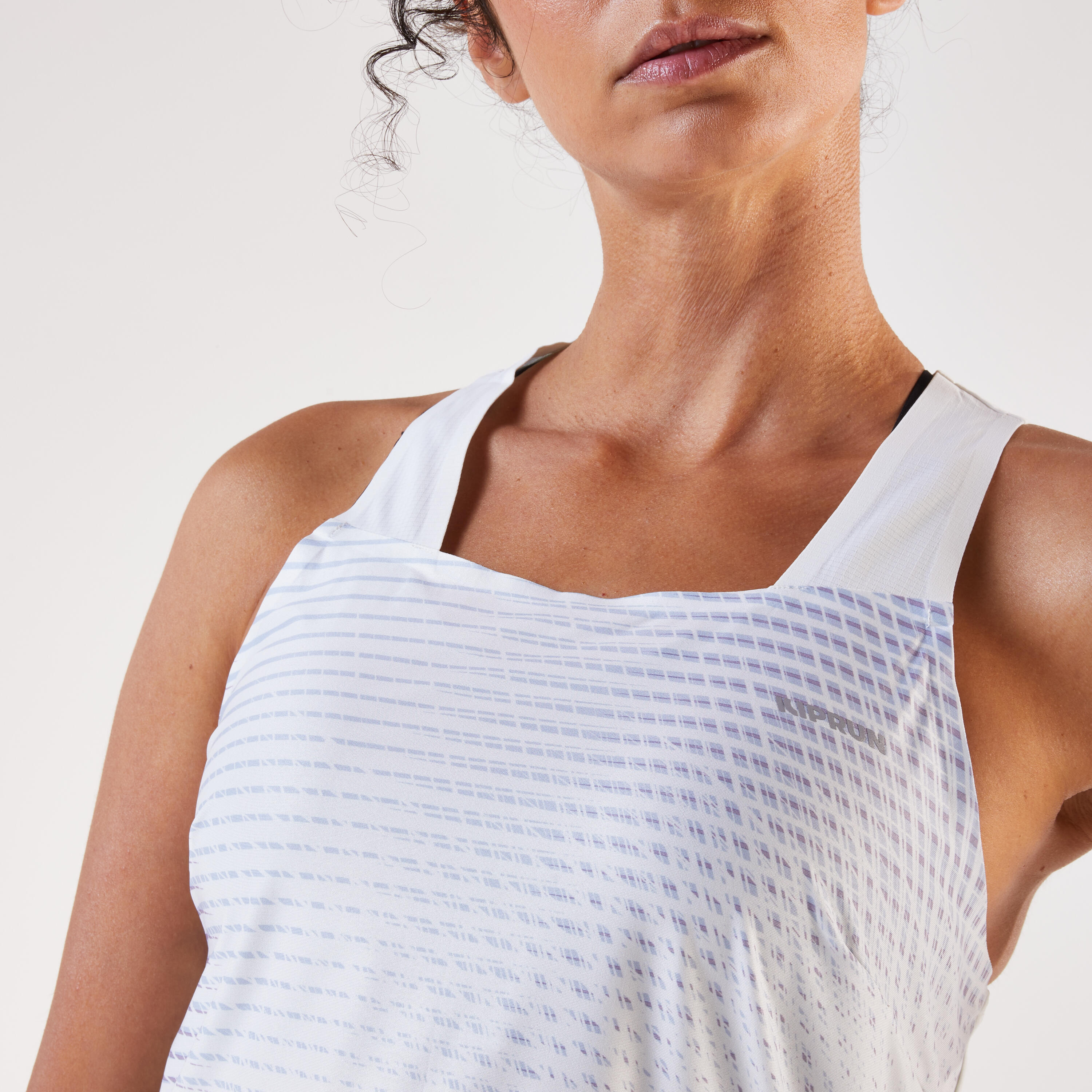 Camiseta sin mangas Running ligera Mujer, Kiprun Run 900 blanco  8/17