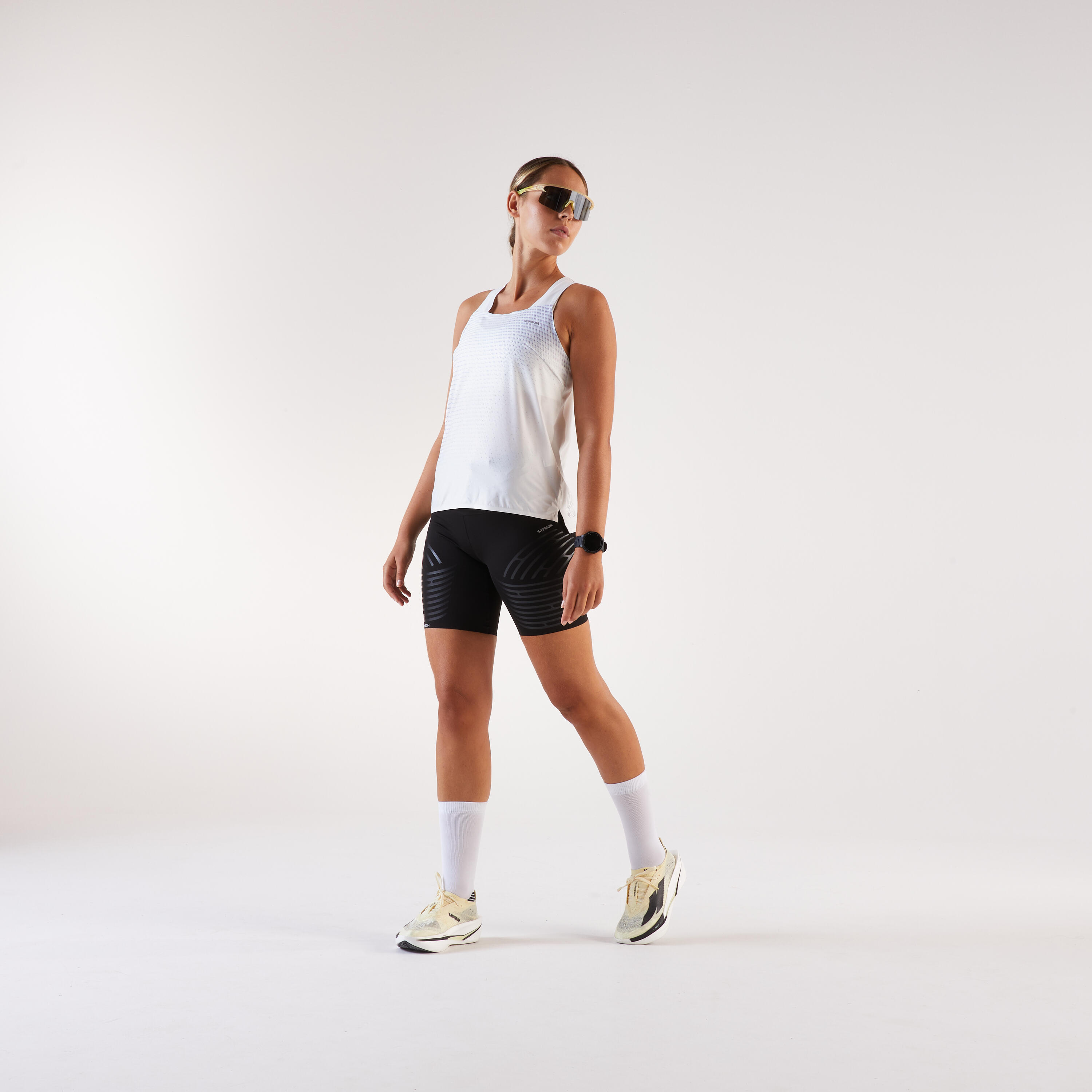 Camiseta sin mangas Running ligera Mujer, Kiprun Run 900 blanco  11/17