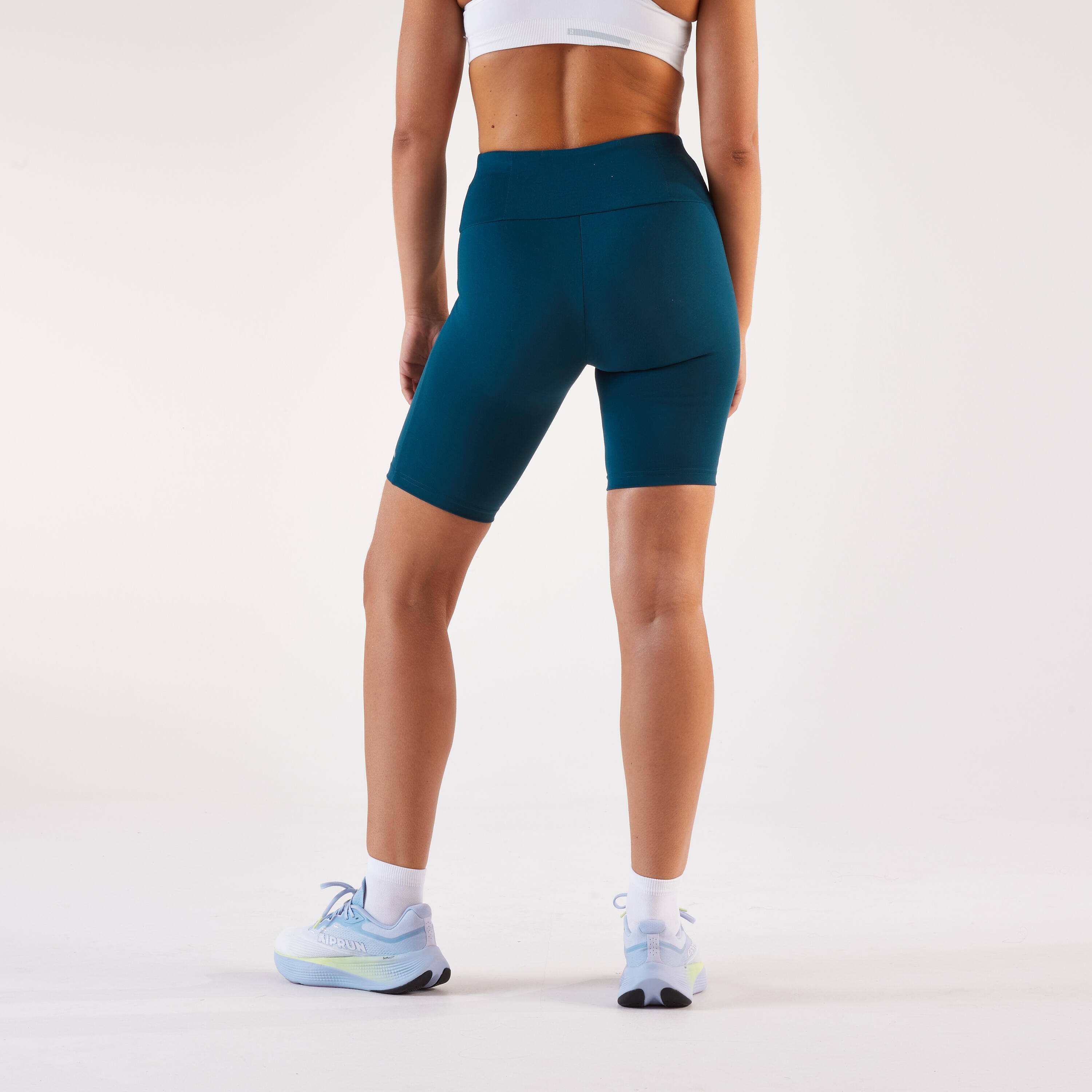 Women's Running Tight Shorts - Kiprun Run 500 Comfort Black -  3