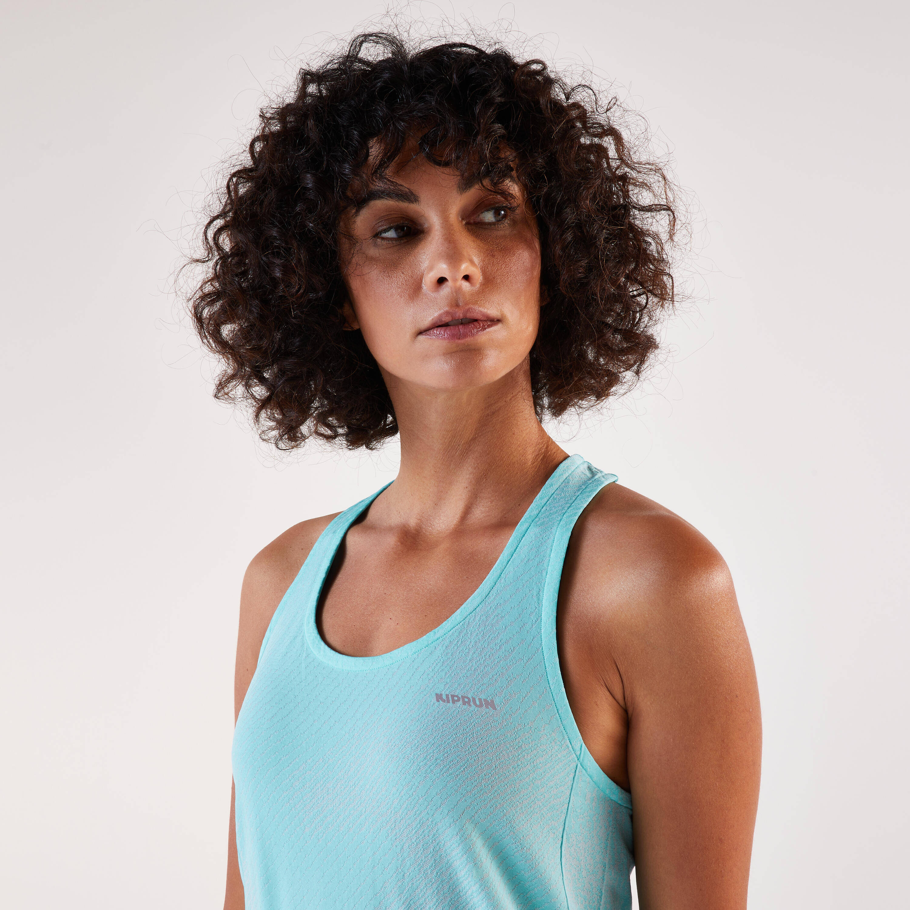 Women's Running Tank Top Kiprun Run 500 Comfort Blue -  5