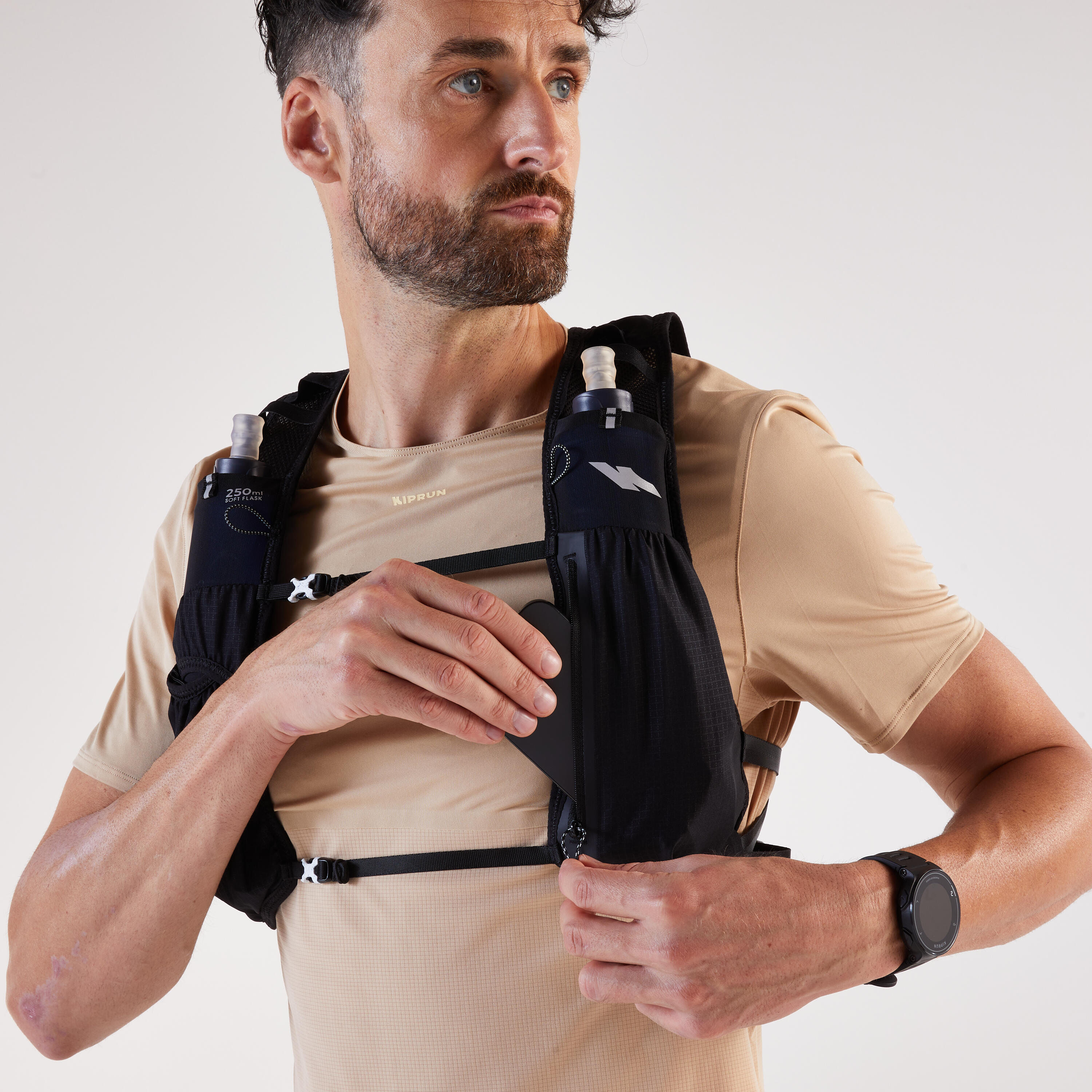 Trail Running Hydration Bag 5 L with Water Bladder 1 L - KIPRUN