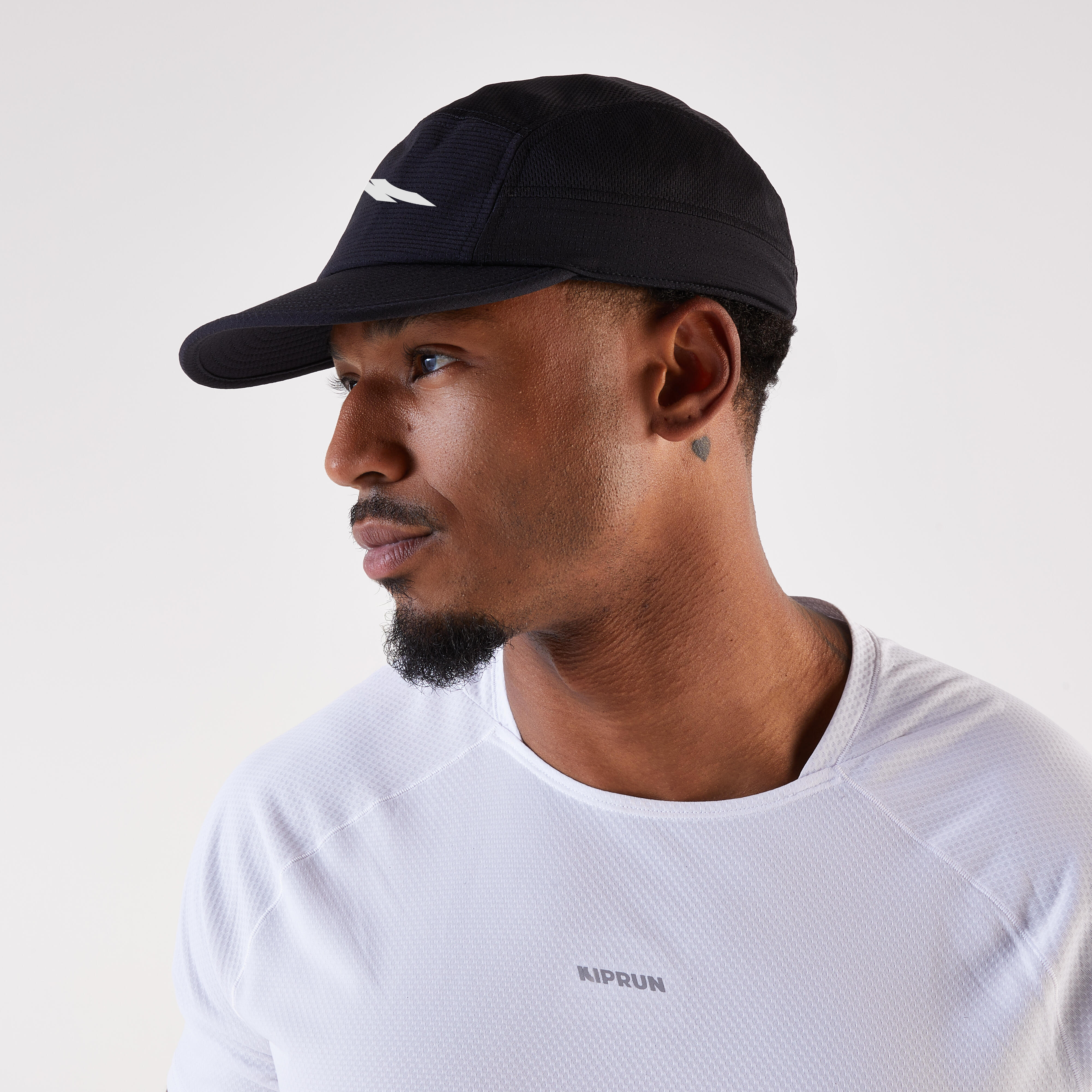 Unisex Running Cap - Kiprun 5 Panels - Black