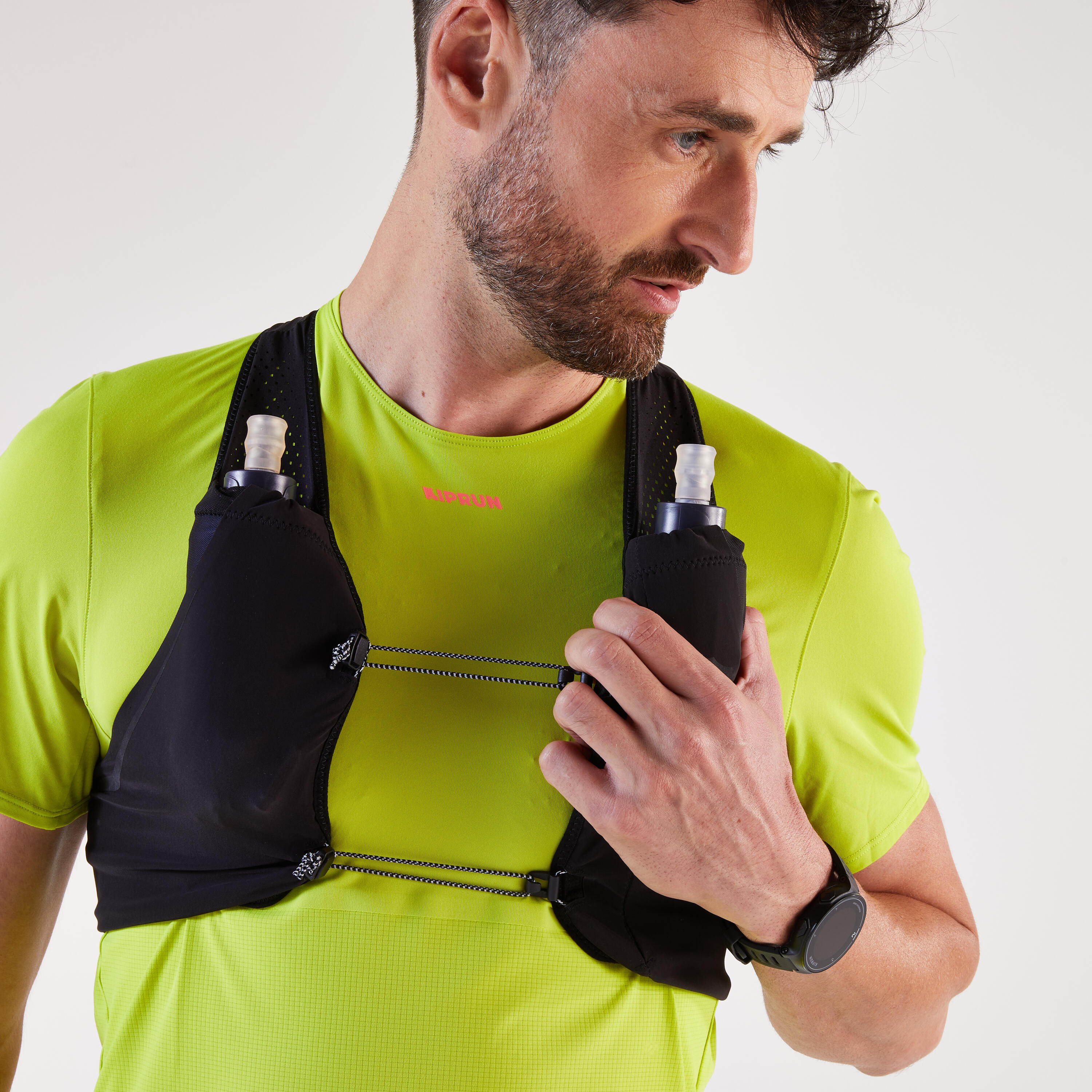 Gilet d'hydratation course à pied compétition mixte - KIPRUN 900 RACE 3L NOIR 7/16
