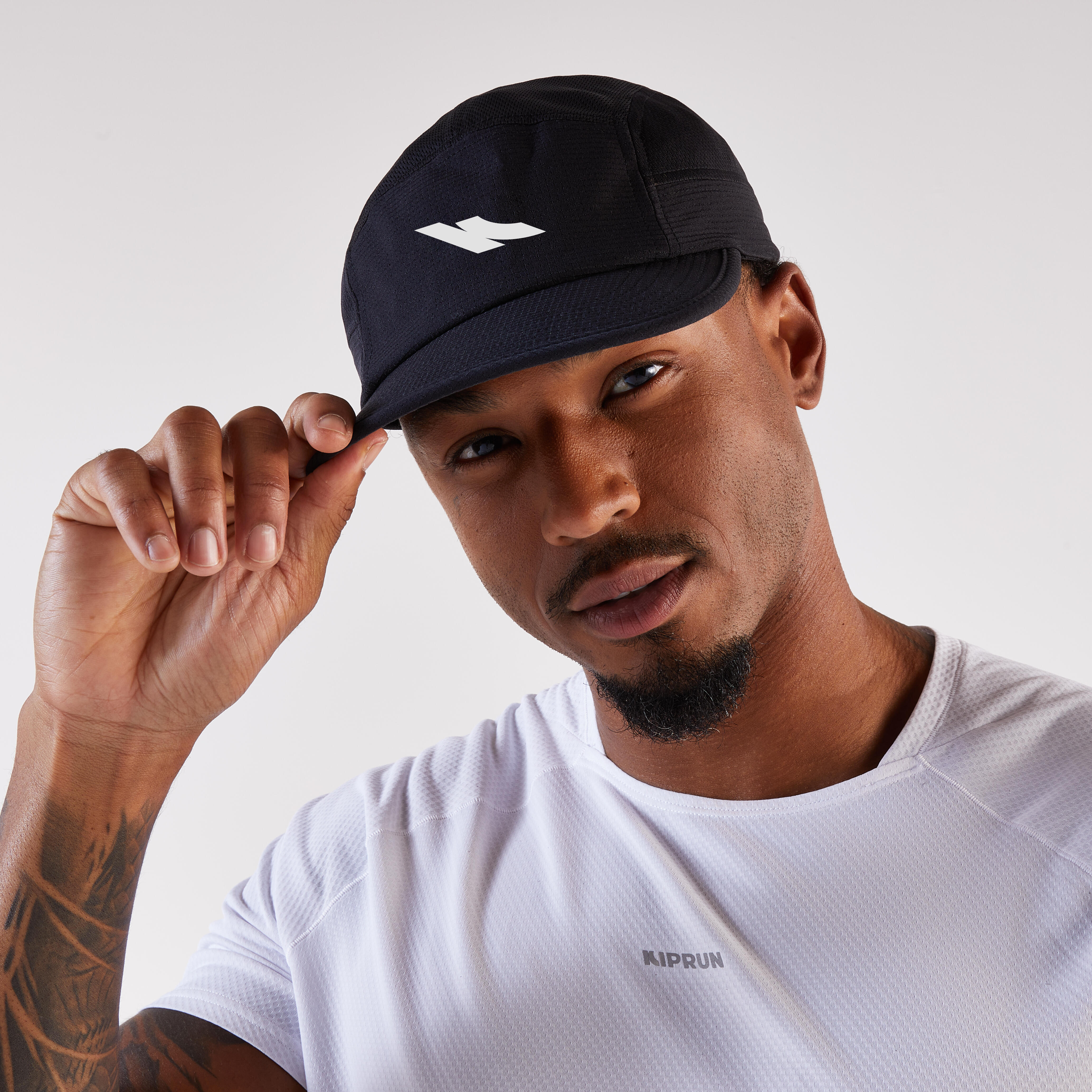 Unisex Running Cap - Kiprun 5 Panels Black