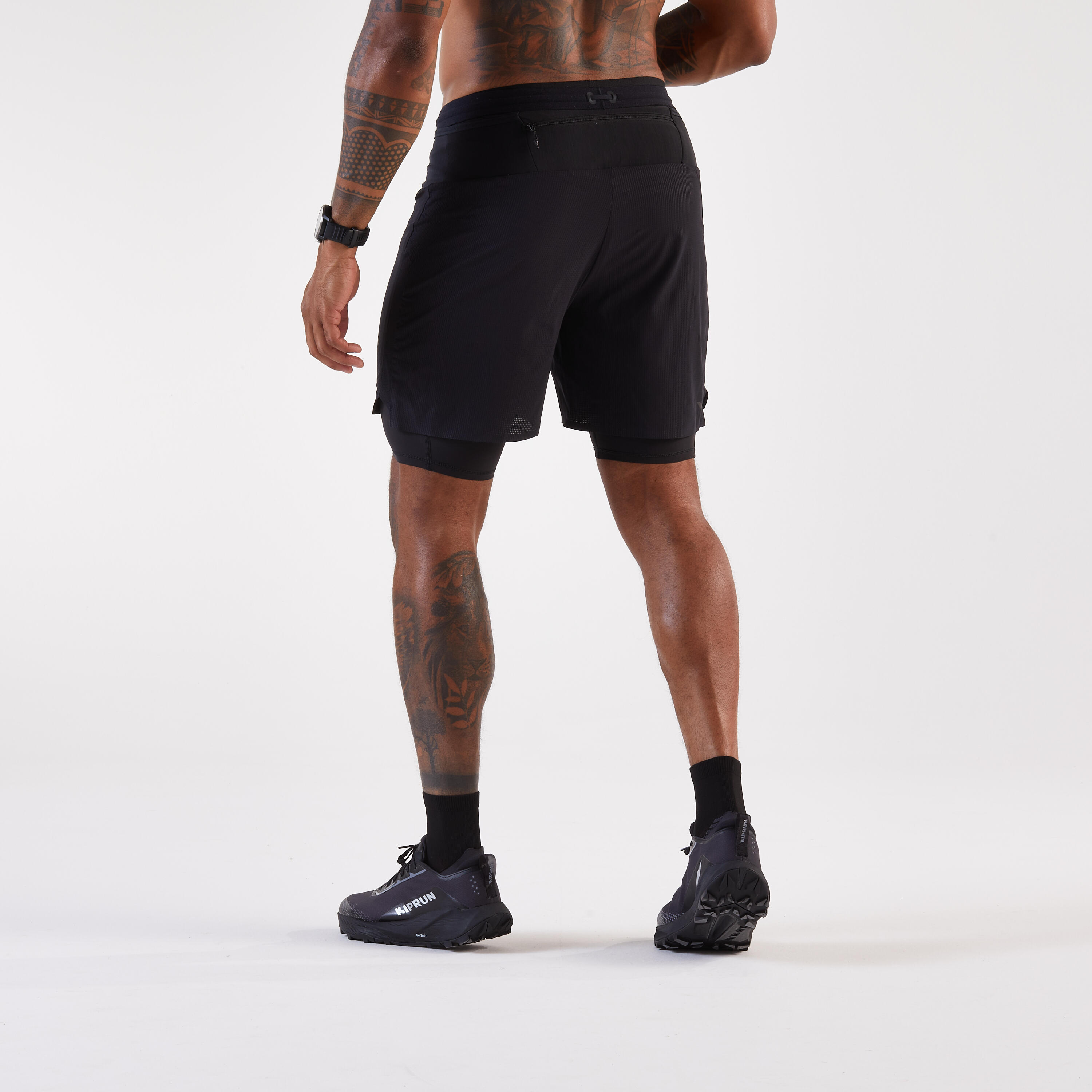 Short de course 2 en 1 homme, Run Ultra 900 - KIPRUN