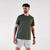 T-shirt de running respirant Homme - Kiprun Run 500 Dry Vert foncé grisé