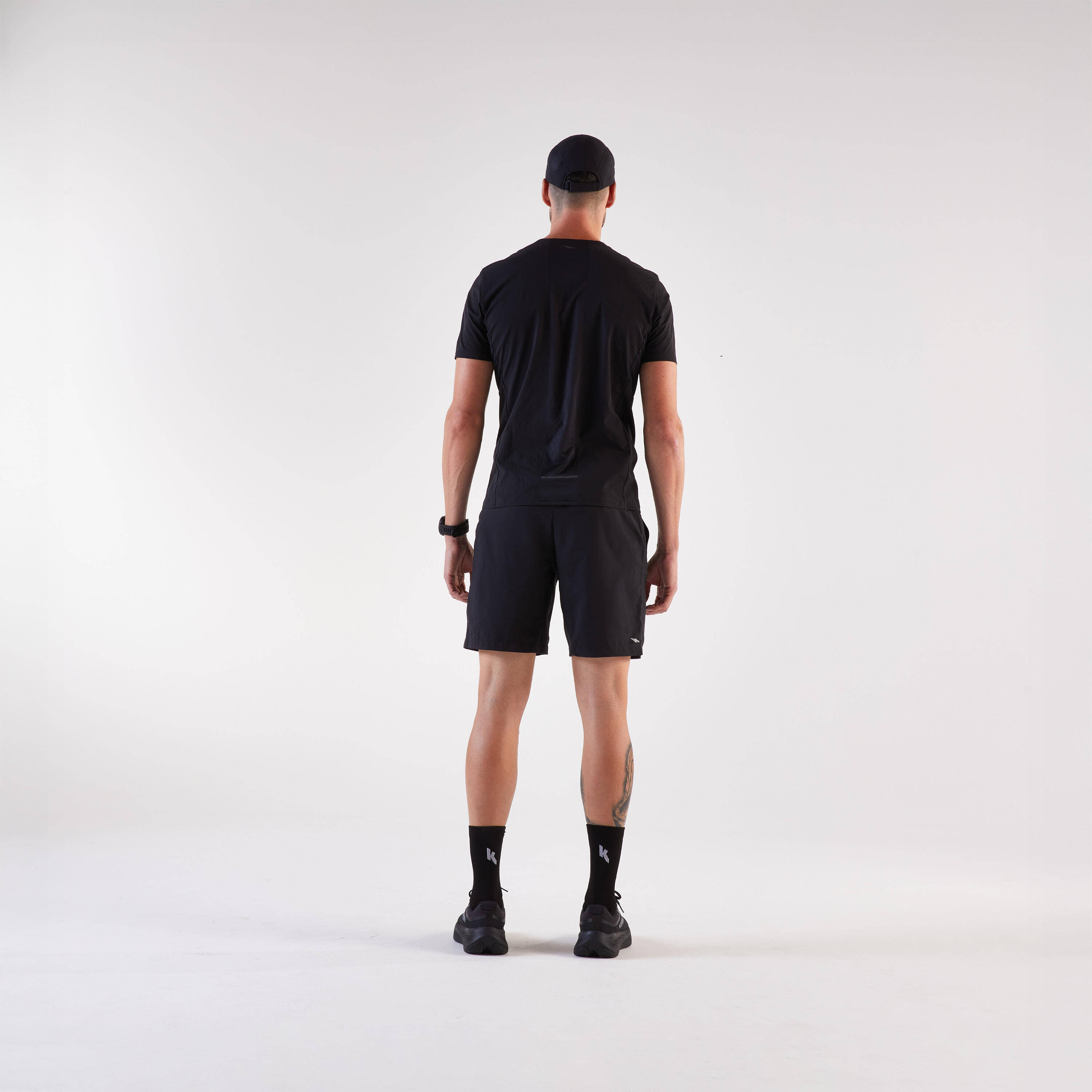 Unisex Adjustable Running Cap - Smoked Black -  5