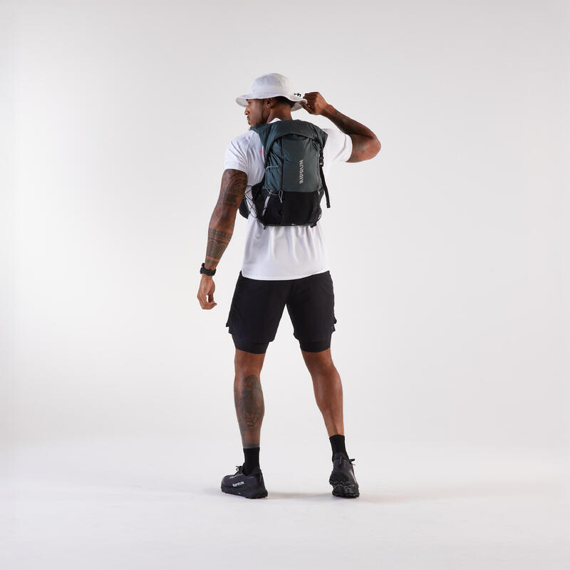 Rucsac de alergare mixt + rezervor de apă 2L inclus - KIPRUN 900 20+5L Kaki