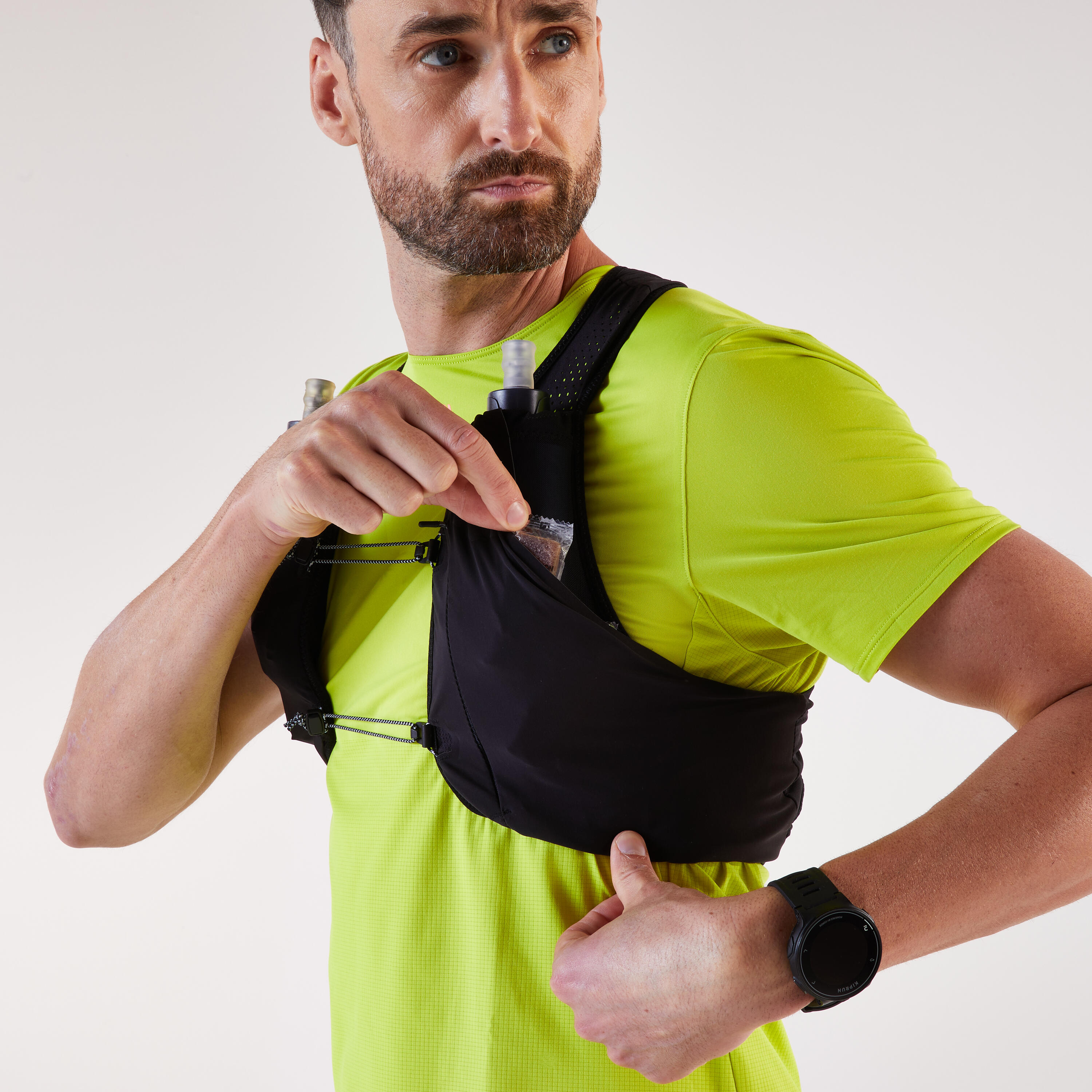 Gilet d'hydratation course à pied compétition mixte - KIPRUN 900 RACE 3L NOIR 6/16