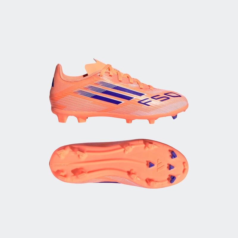 Ghete fotbal F50 League FG/MG Portocaliu Copii