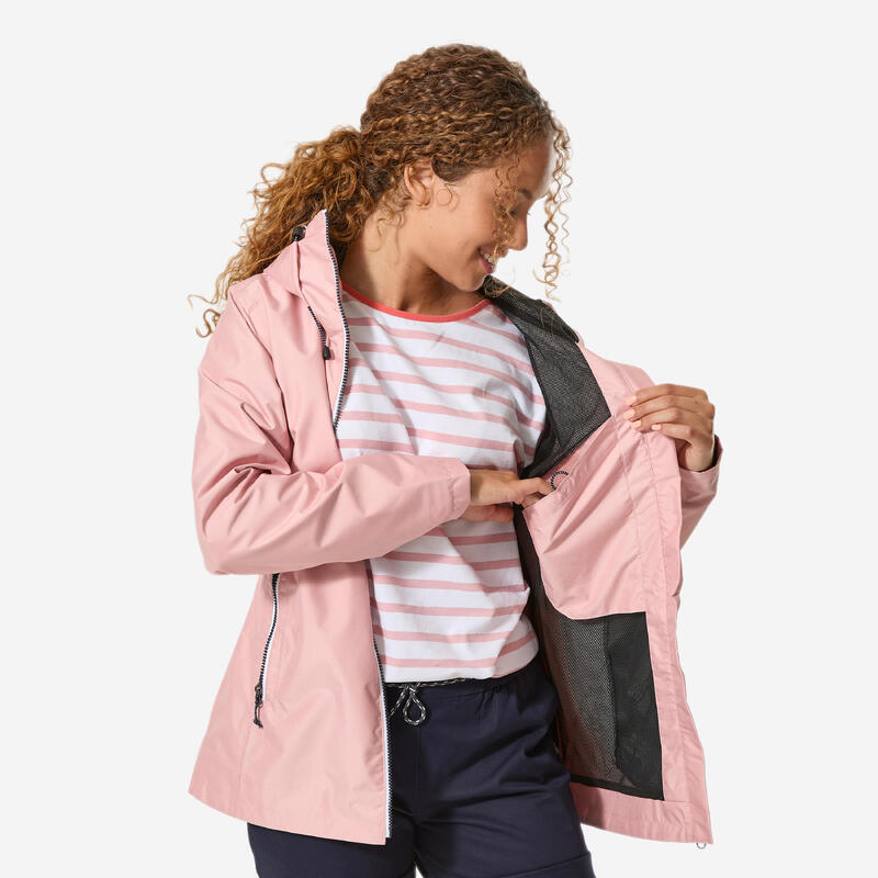 Kadın Rüzgar Kesen Yağmurluk - Pembe - Yelkenli 100