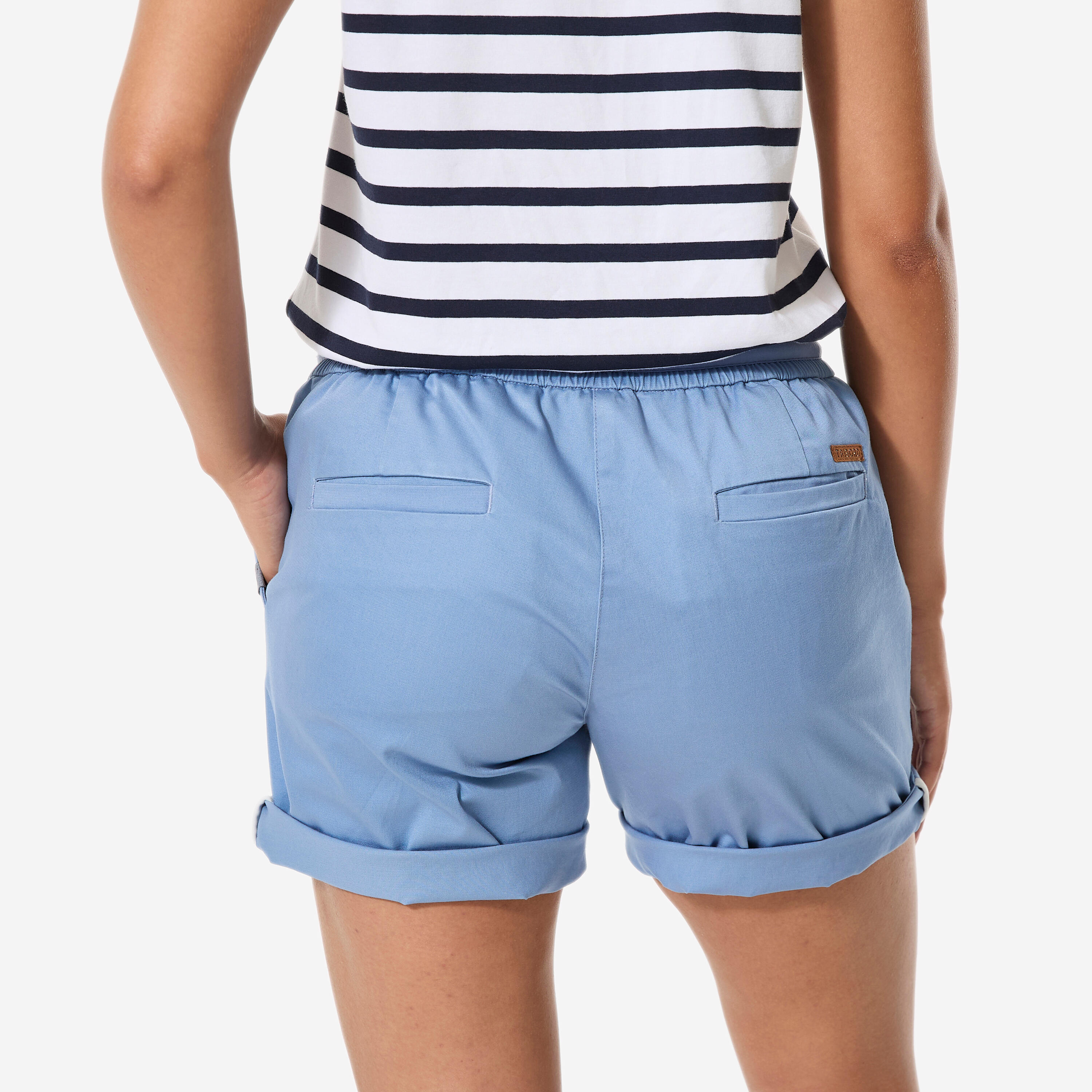 Short de voile côtière femme Sailing 100 lavande 3/9
