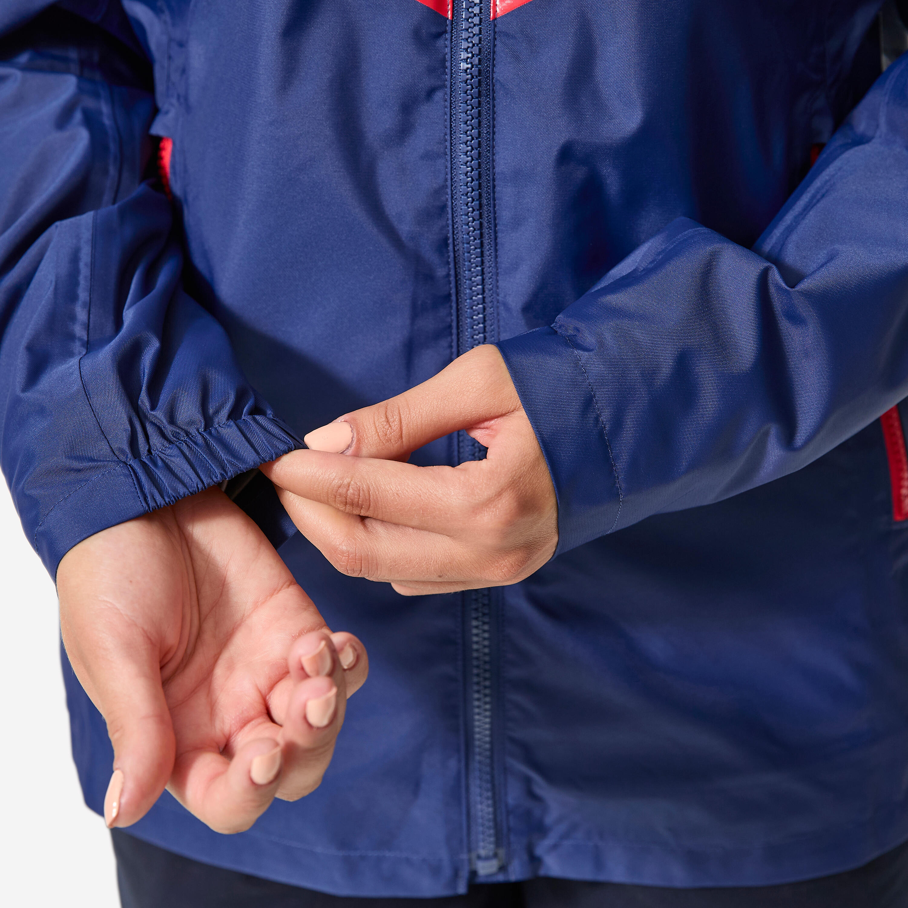 Veste imperméable et coupe vent de voile femme, 100 bleu France 6/9
