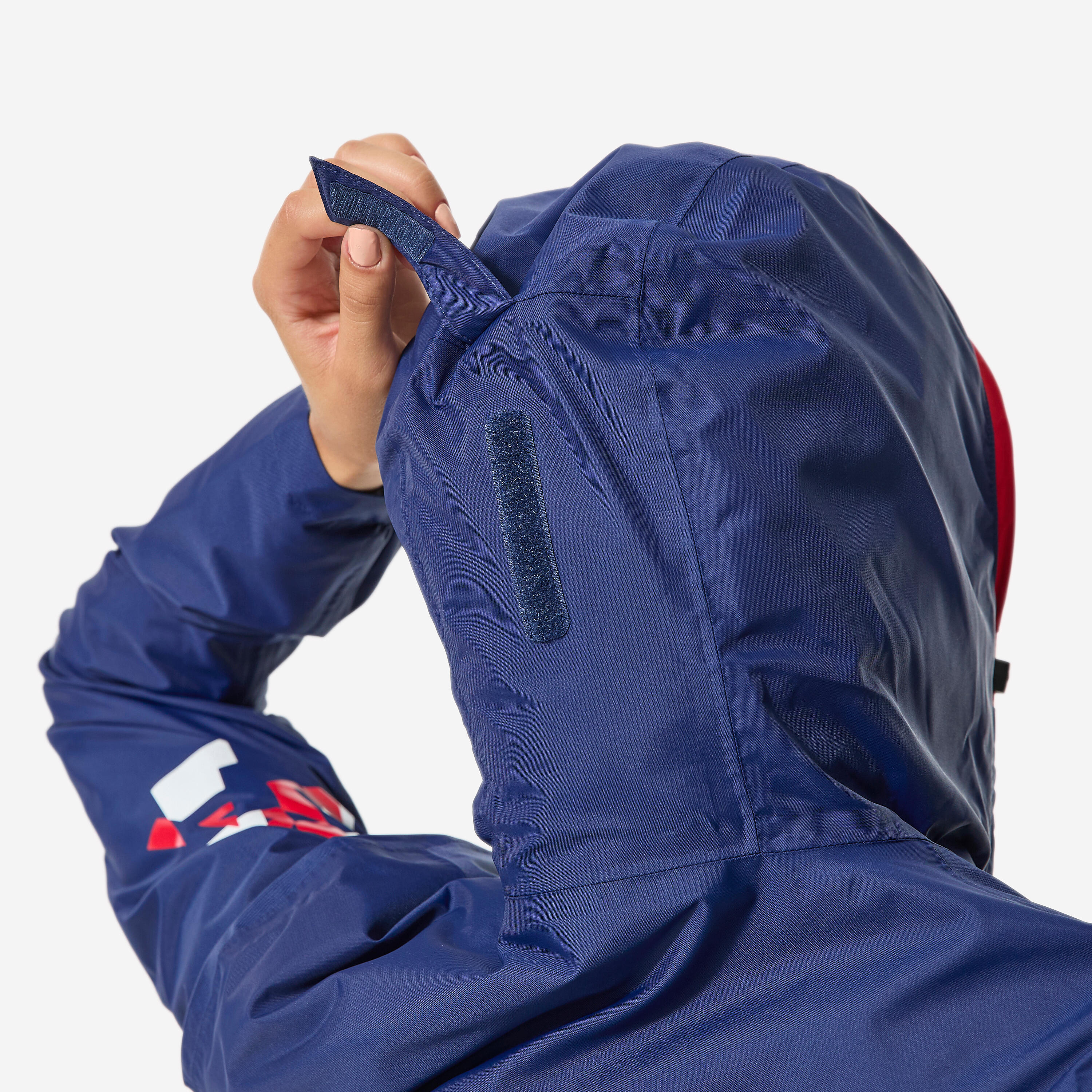 Veste imperméable et coupe vent de voile femme, 100 bleu France 8/9