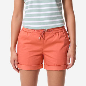 Pantalón Corto Vela Costera Sailing 100 Mujer Rojo Teja Claro