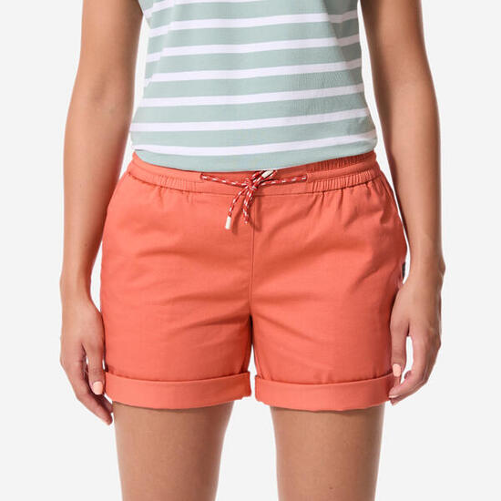 Pantaloncini vela donna SAILING 100 rossi