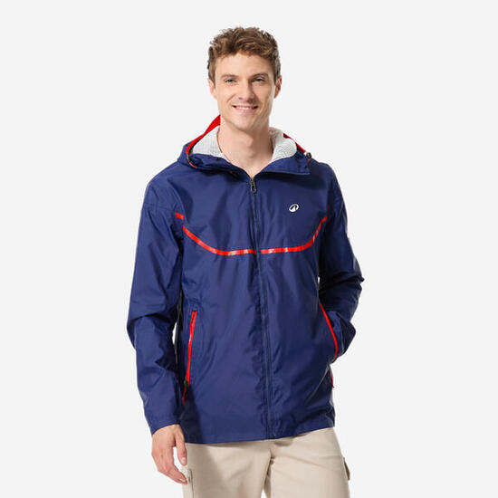 Veste de voile imperméable Homme - veste de pluie Sailing 100 bleu FRA France