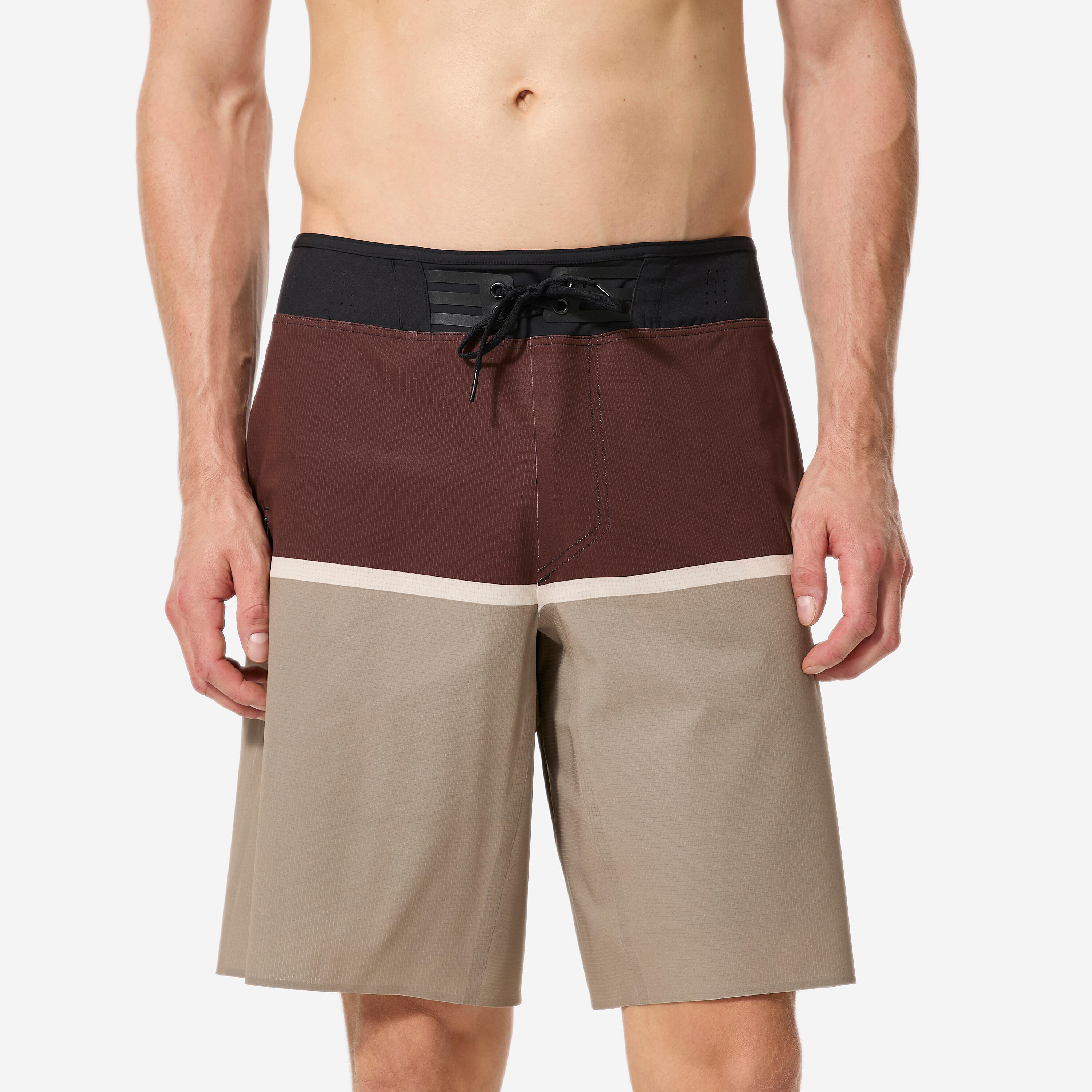 Men’s surfing boardshorts long swim shorts 20”, 900 Super dude two colour