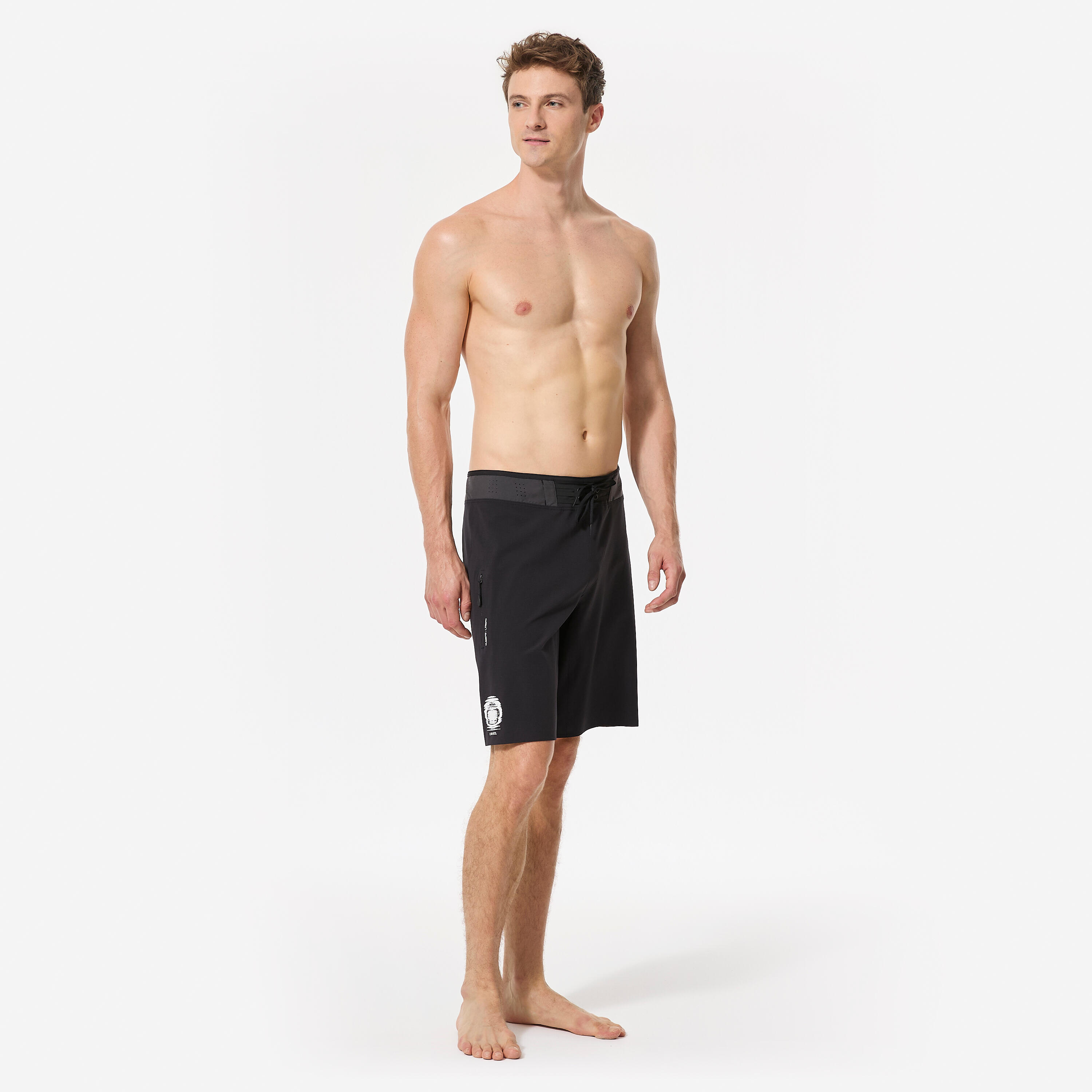 Calções de Banho Surf Compridos 20" 900 Lnr Ecl Homem Preto 2/9