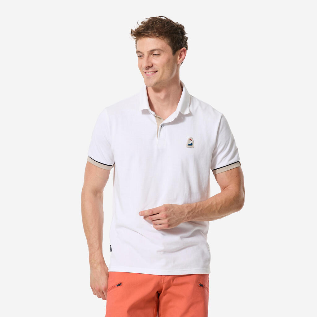 Bela moška polo majica 100