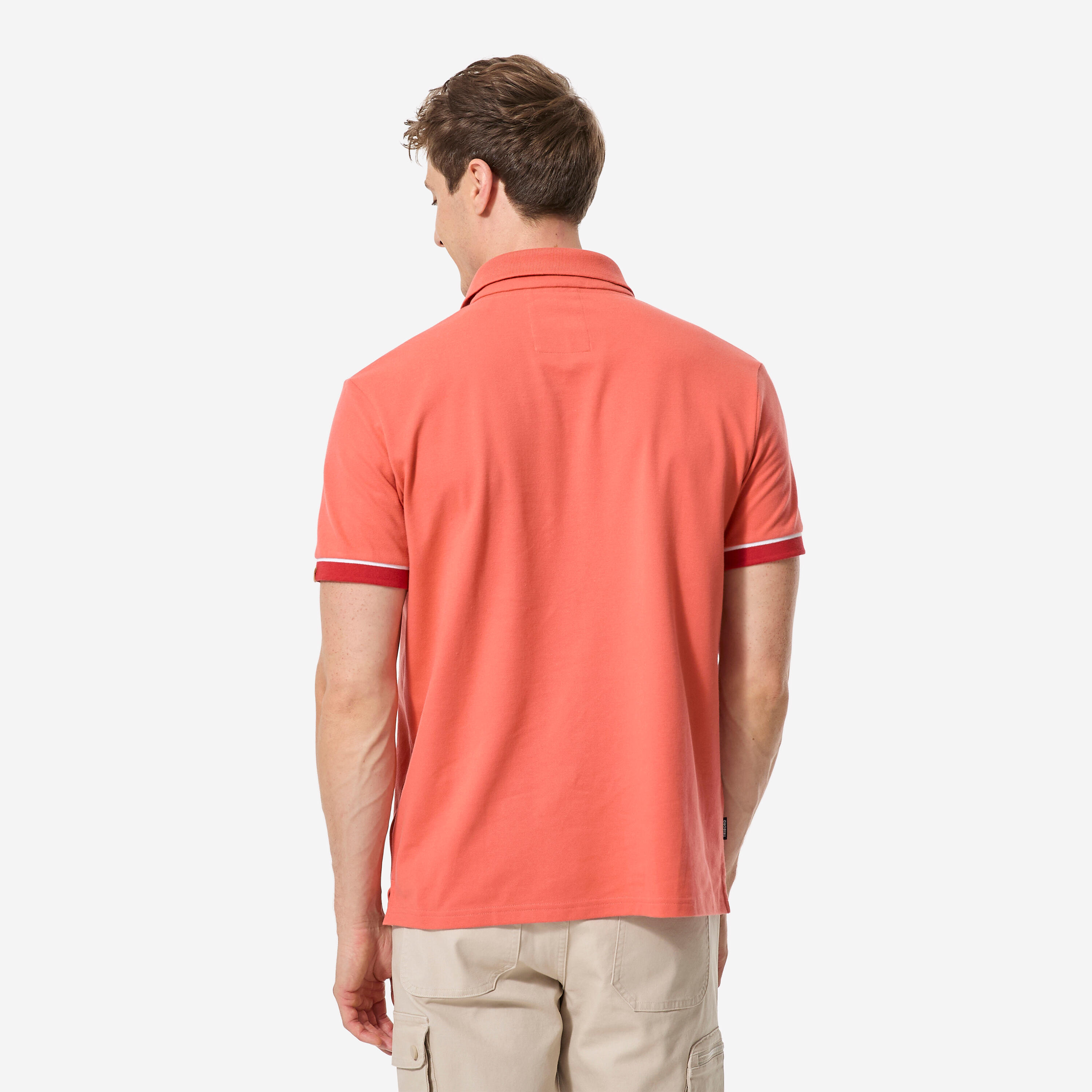 Polo vela uomo SAILING 100 rossa 2/6
