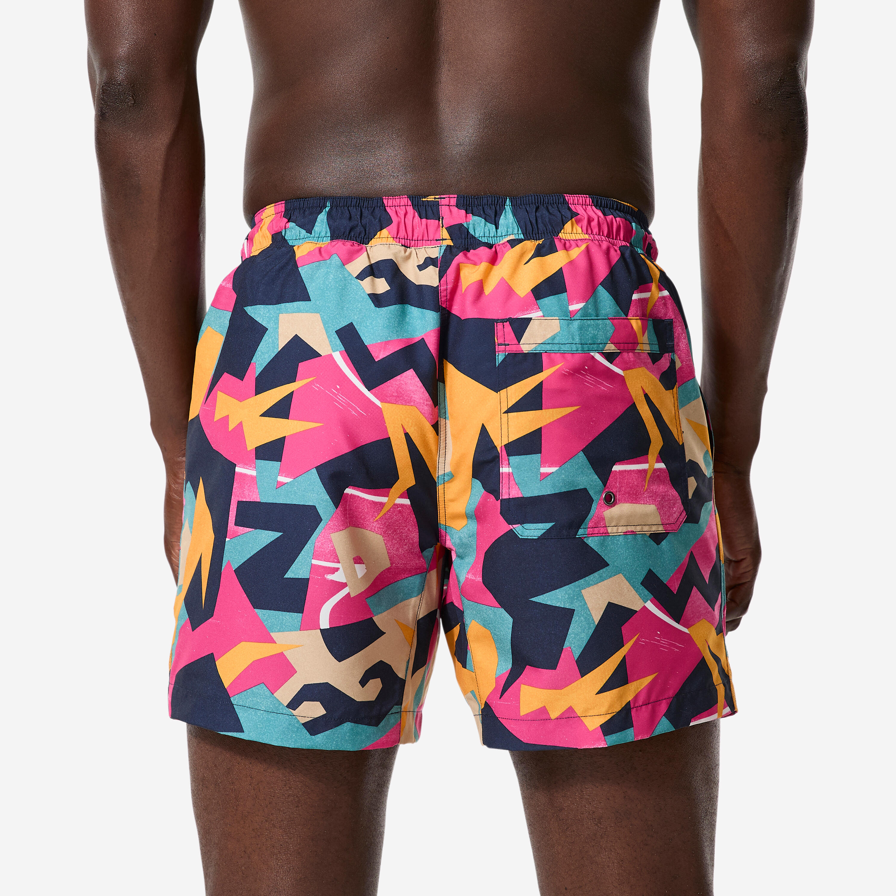Short de surf 15″ homme, 100 Retrovo 3/8