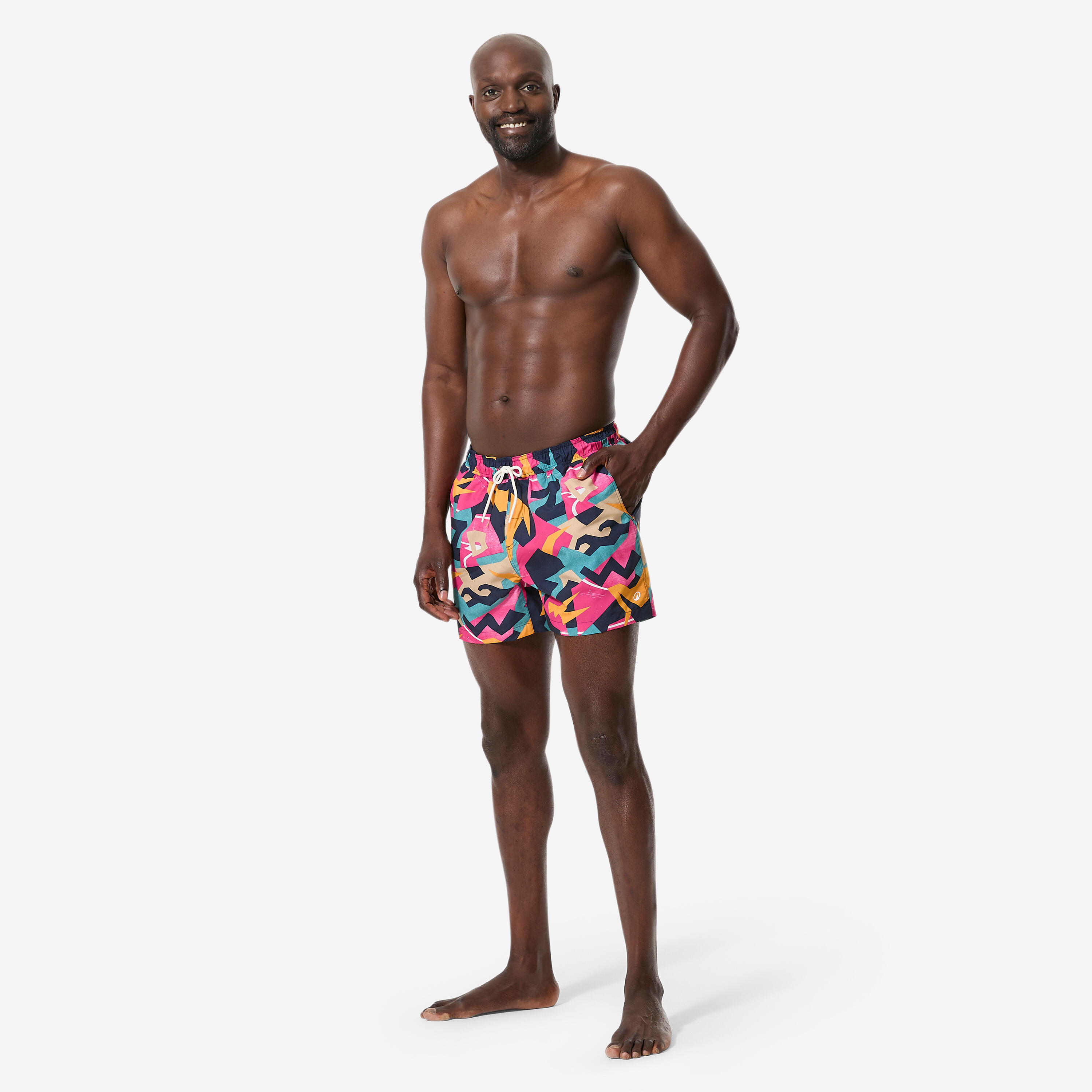 Short de surf 15″ homme, 100 Retrovo 2/8