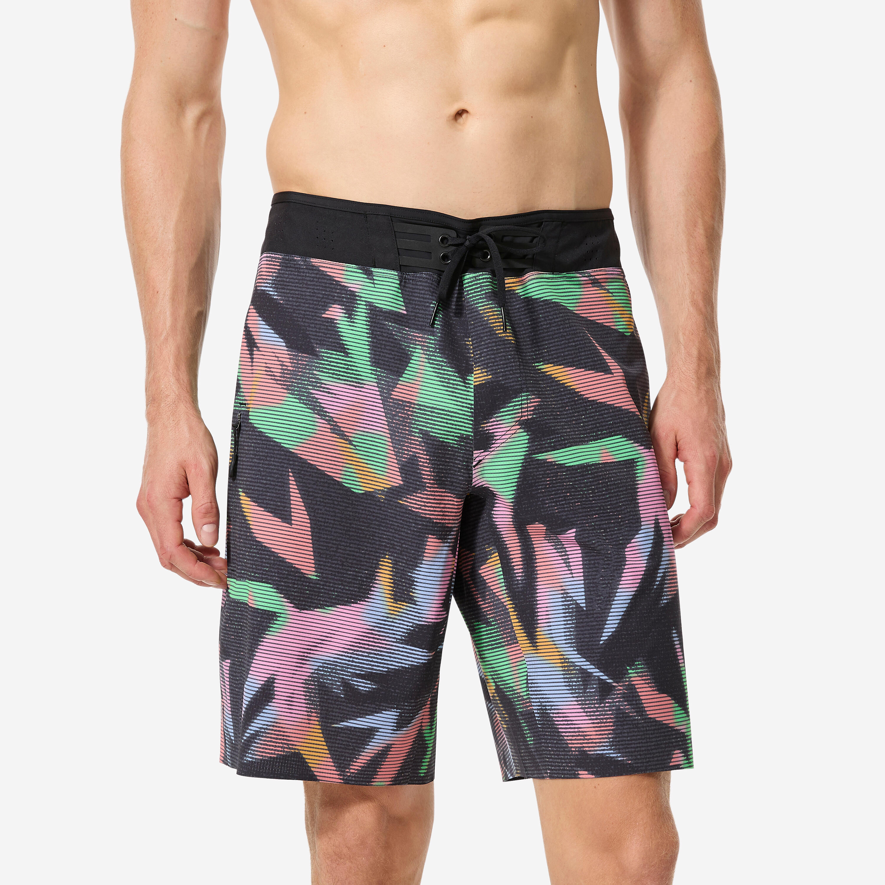 Decathlon Boardshorts Herren lang 200 Revo 20'' mehrfarbig