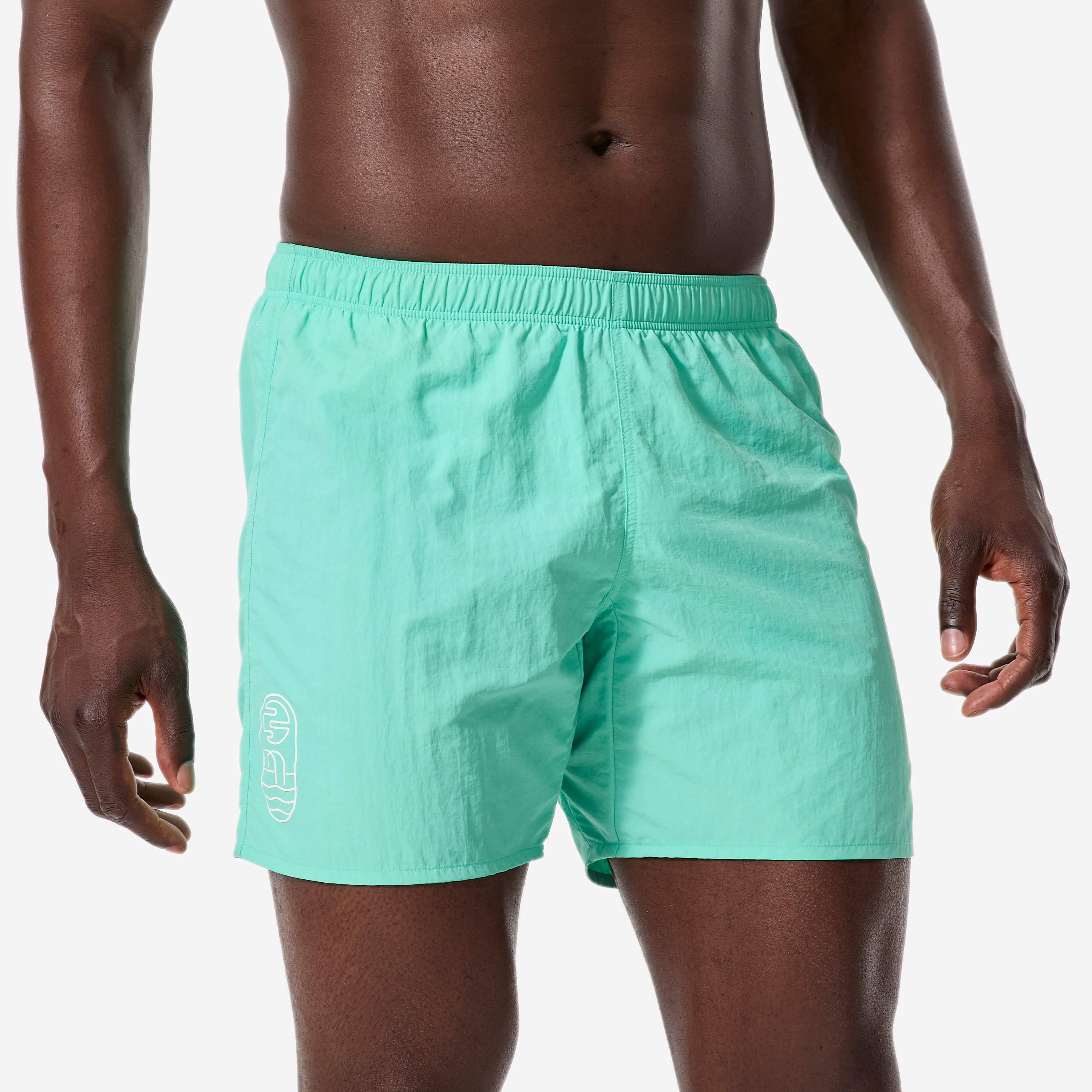 Short de bain homme, basic new vert - Nabaiji