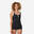 Costum de baie shorty întreg înot Heva fermoar Negru Damă