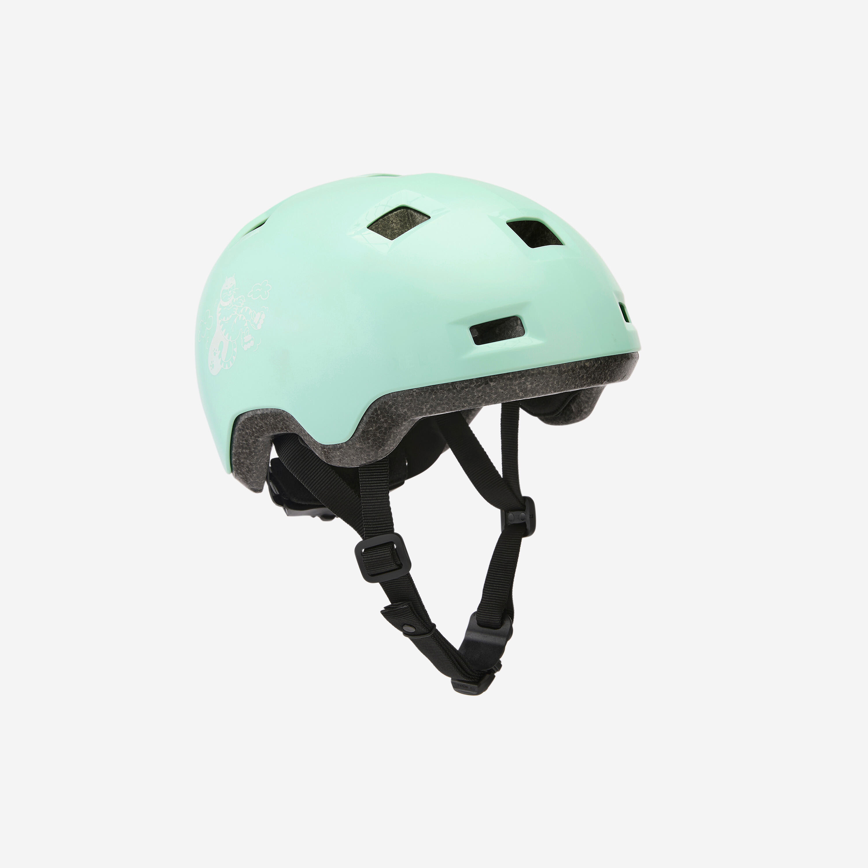Kask dziecięcy do jazdy na rolkach, deskorolce, hulajnodze B100 zielony 2/19
