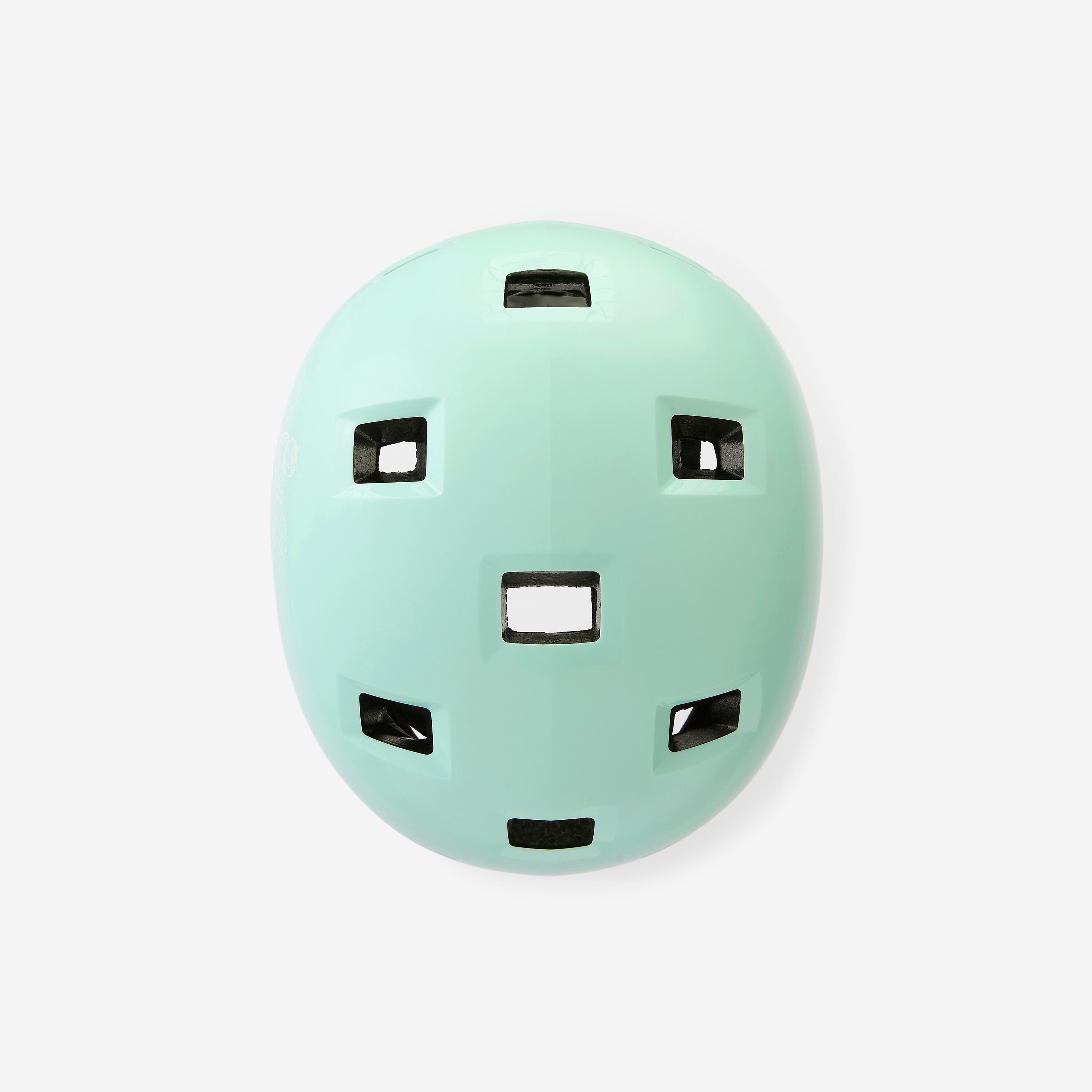 Kask dziecięcy do jazdy na rolkach, deskorolce, hulajnodze B100 zielony 10/19