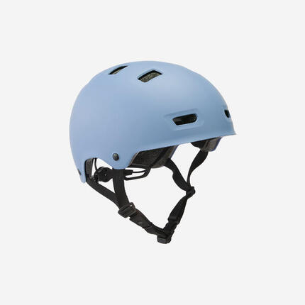 Casque roller skateboard trottinette MF500 noir bleu