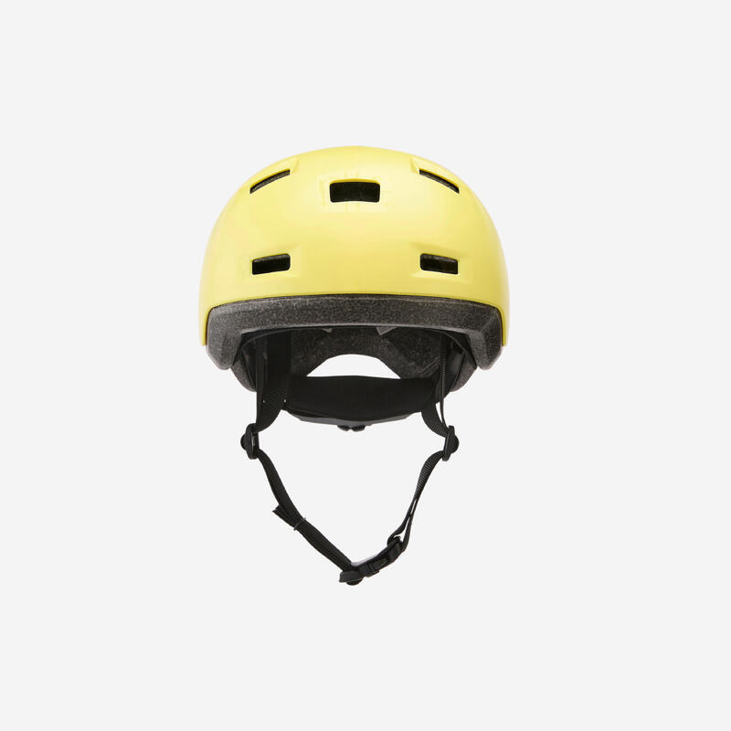 Cască role skateboard trotinetă bicicletă B100 galbenă copii